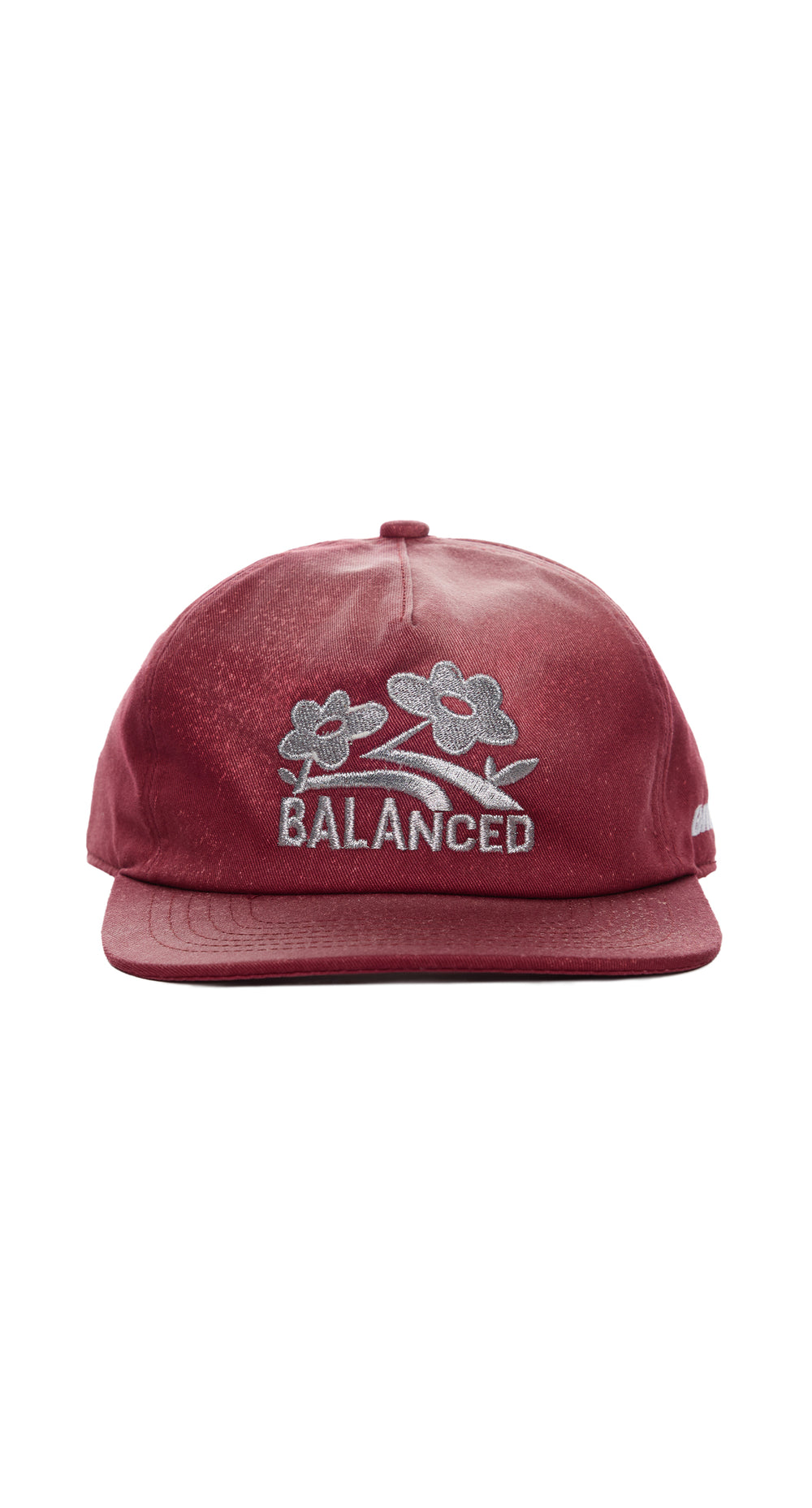 BALANCED FLOWER CAP BURGUNDY